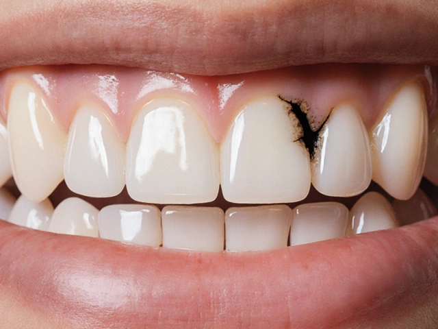 Jak poznat zánět od kazu u předních zubů