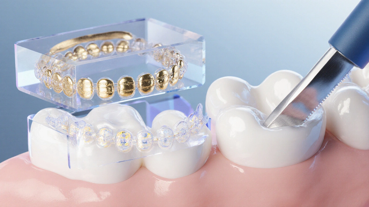 Tři přístupy k uzavření mezery mezi zuby: náplň, štětce a chirurgie.