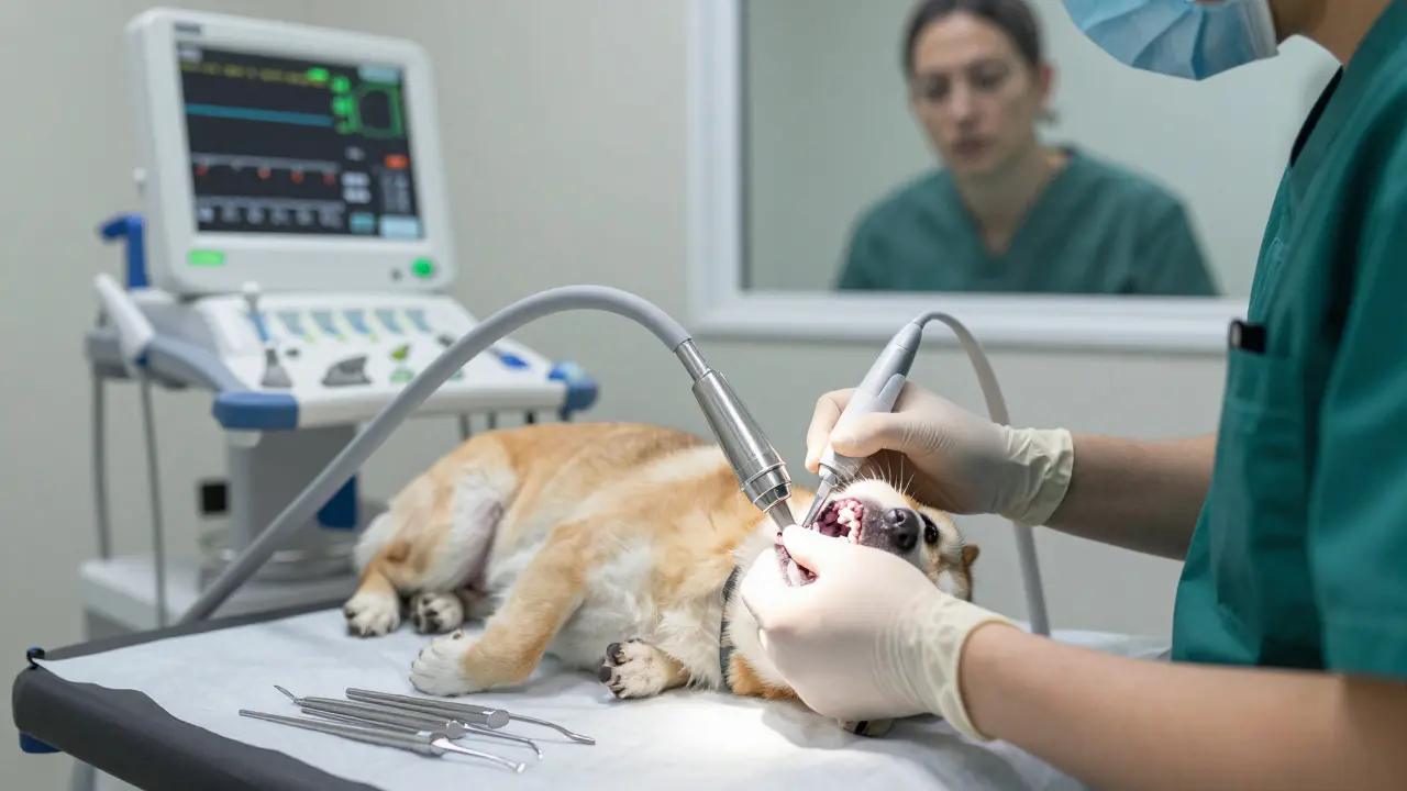 Jak dlouho trvá odstranění zubního kamene u psů? Průběh, náklady a co očekávat