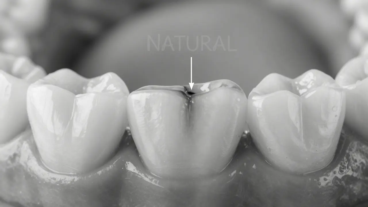 Zubař aplikuje bělící gelem přímo na krček zubu, aby vyrovnal kontrast po domácím bělení.