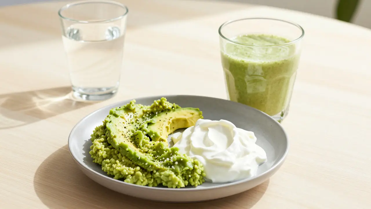 Měkké a zdravé potraviny vhodné pro stravu během zotravení po zubním zákroku.