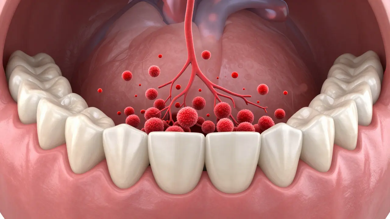 3D vizualizace vlivu křivých zubů a bakterií na systémový zánět