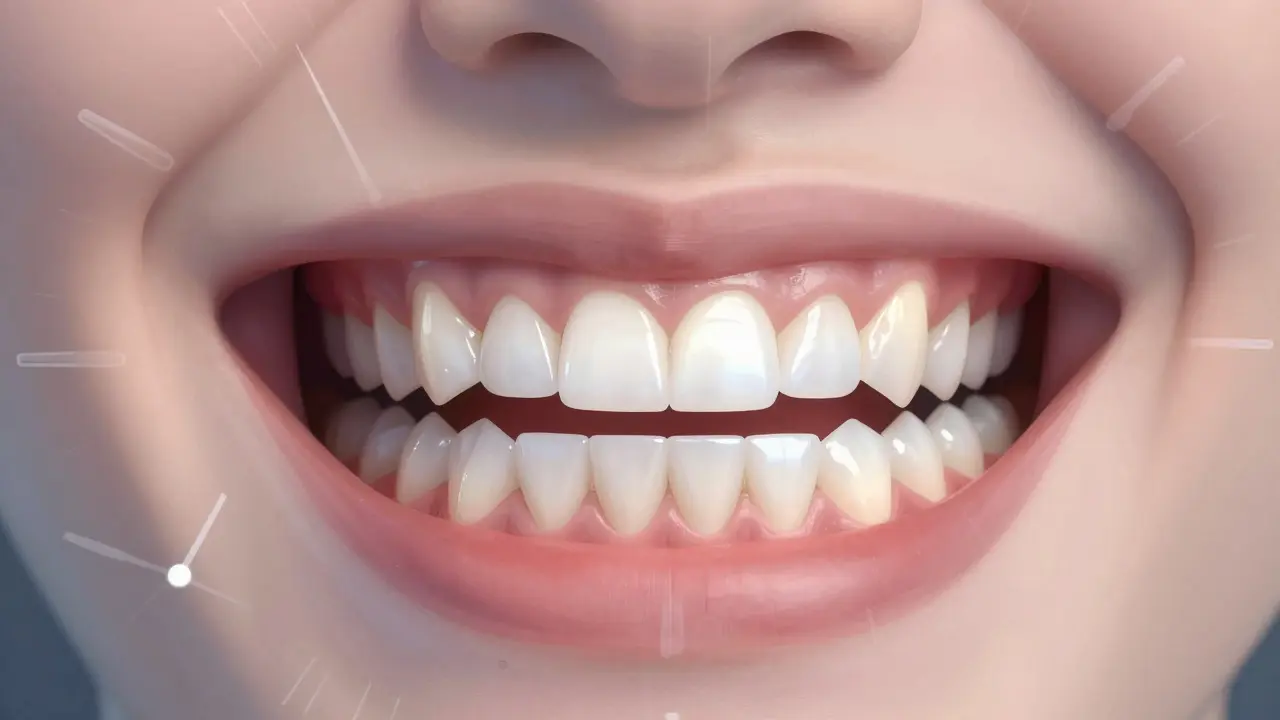 Konceptuální ilustrace odolnosti dentálních vložek po letech