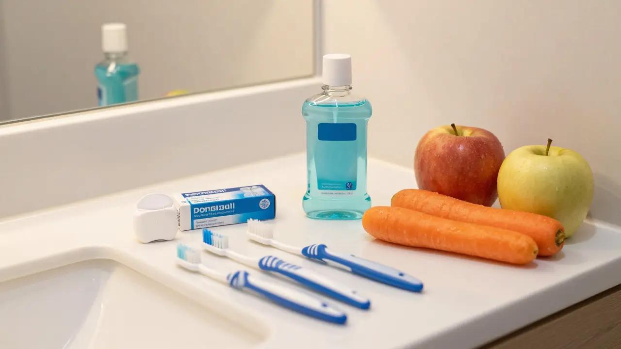 Přehled prostředků pro domácí ústní hygienu včetně mezizubních kartáčků