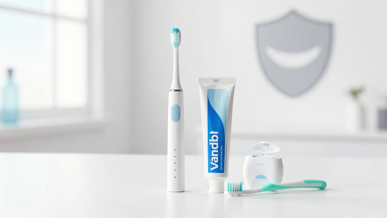 Zubní kartáček a hygiena pro prevenci zánětu