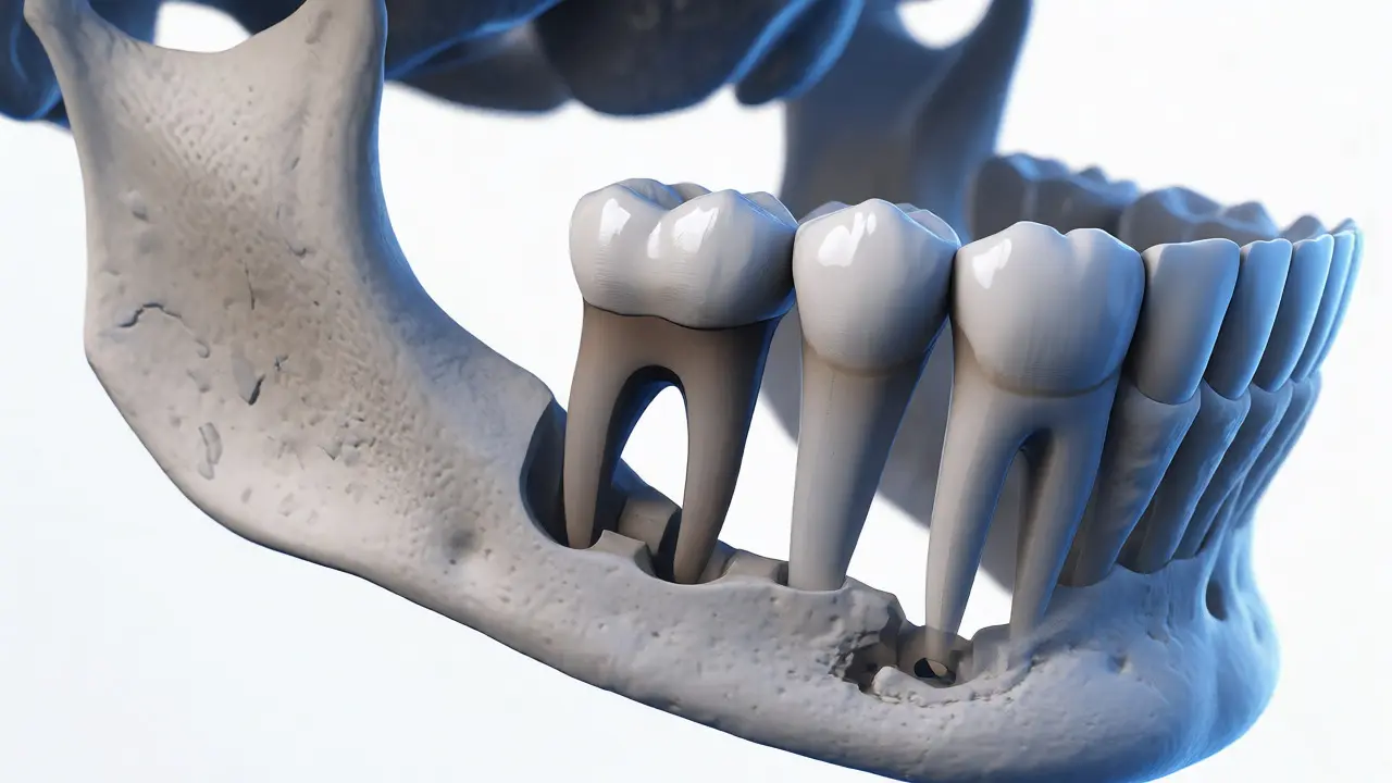 Anatomický model výměny mléčných zubů za trvalé