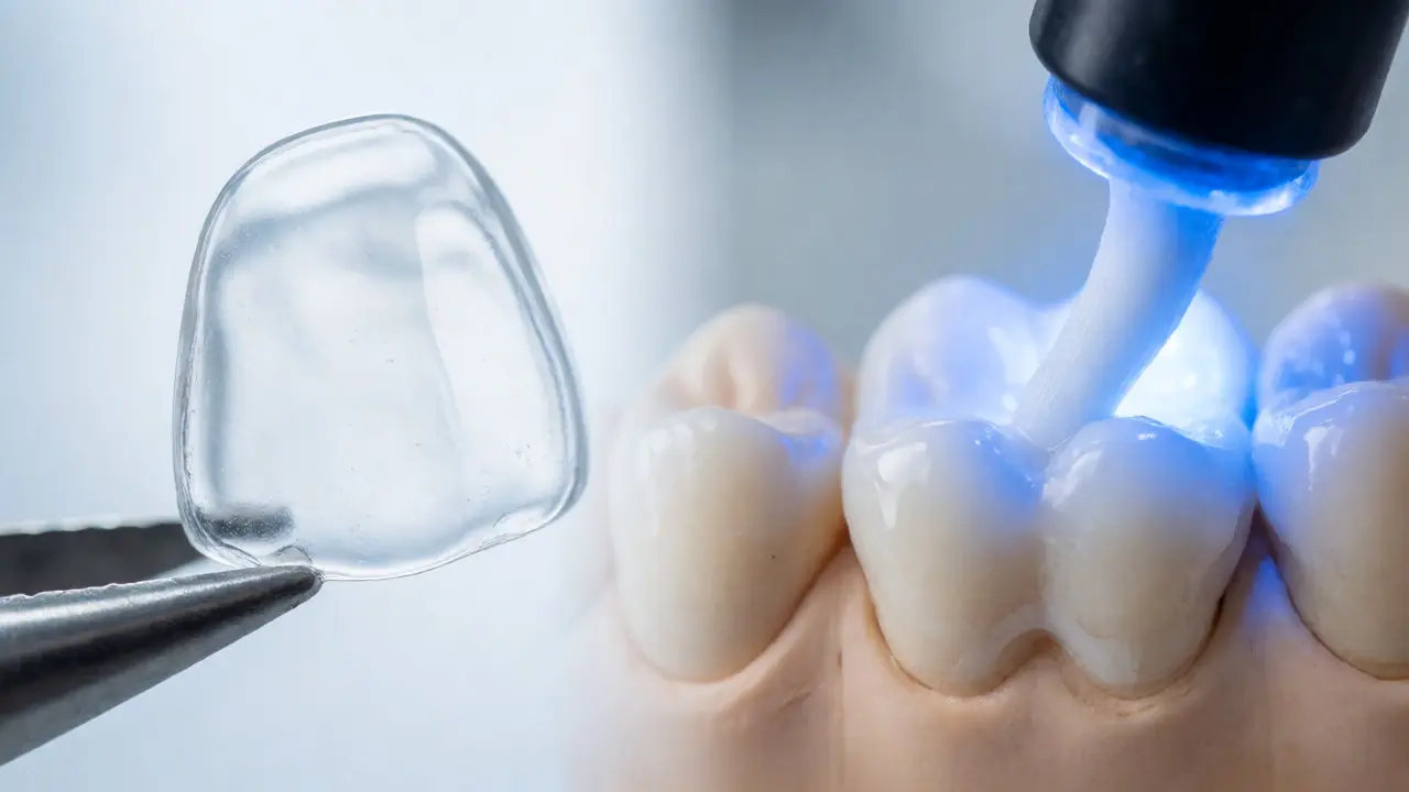 Porovnání keramické facety a kompozitního bondingu v zubní laboratoři