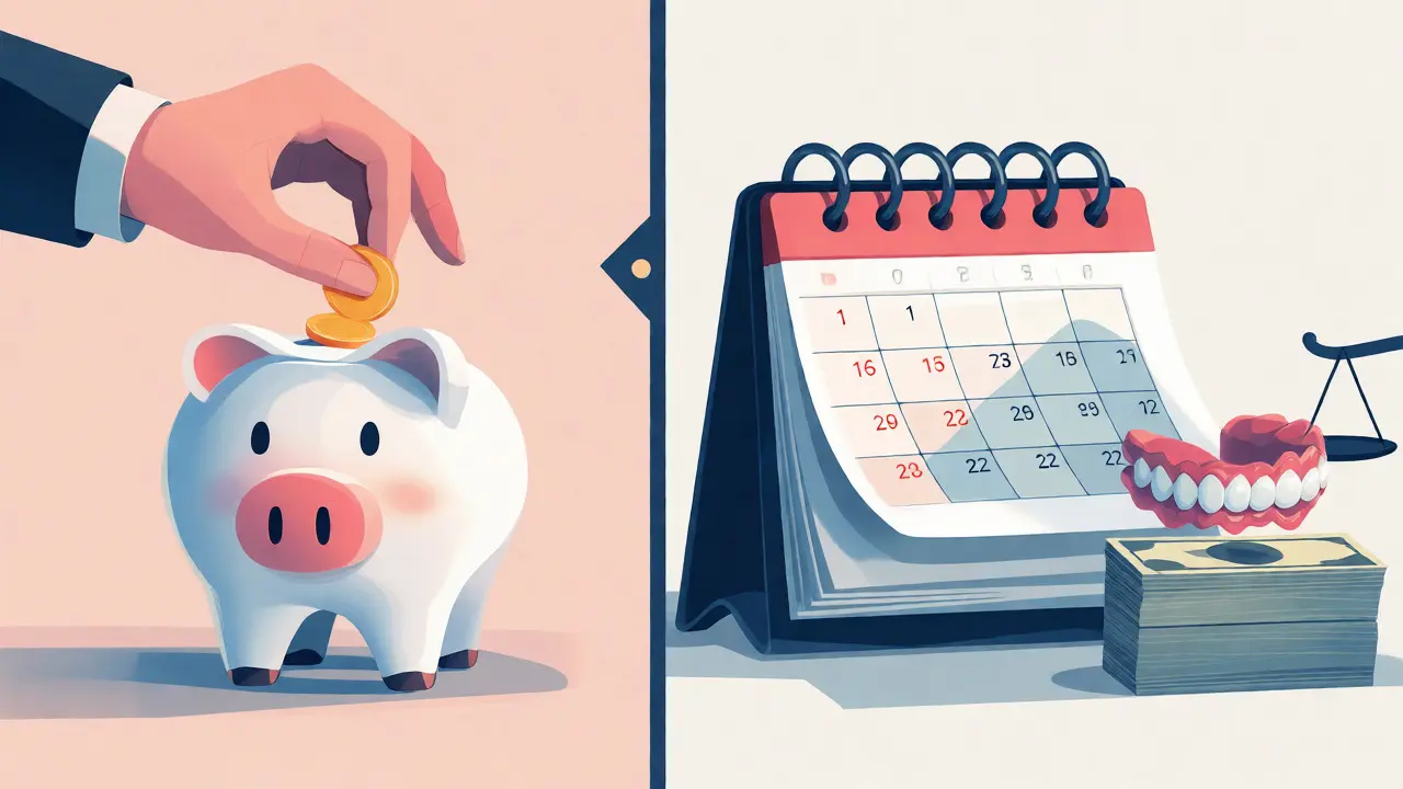 Ilustrace finančního plánování ortodontické léčby